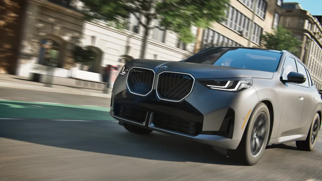 BMW X3 Silver Studio Front Studio View