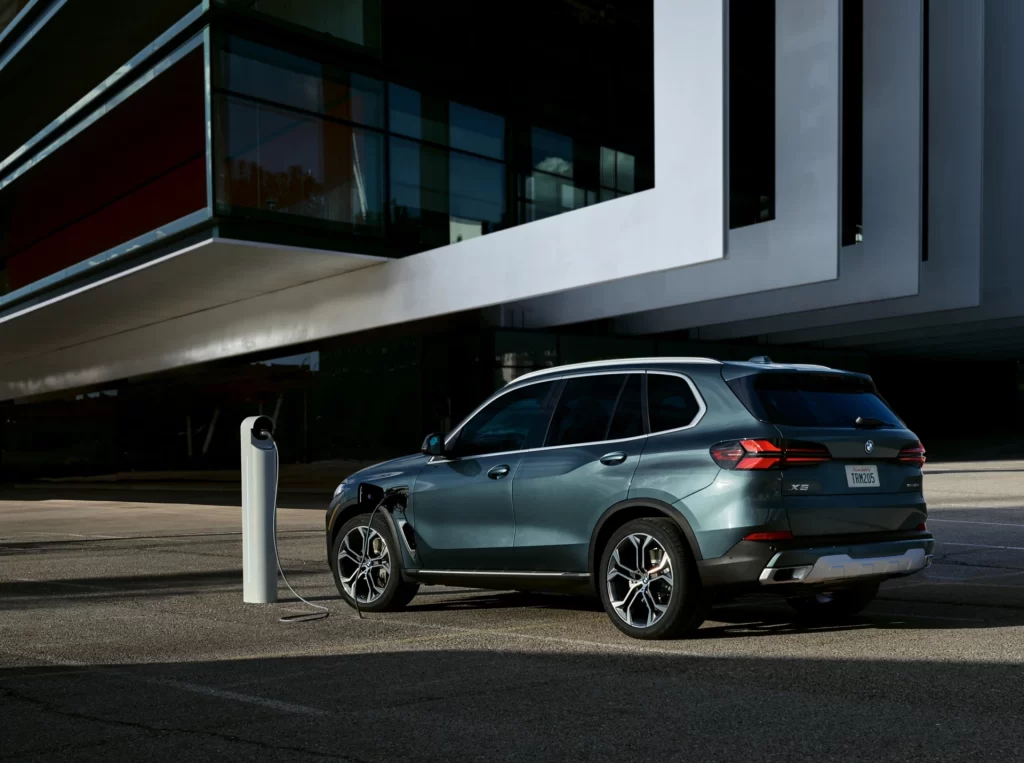 BMW X5 Blue Back View