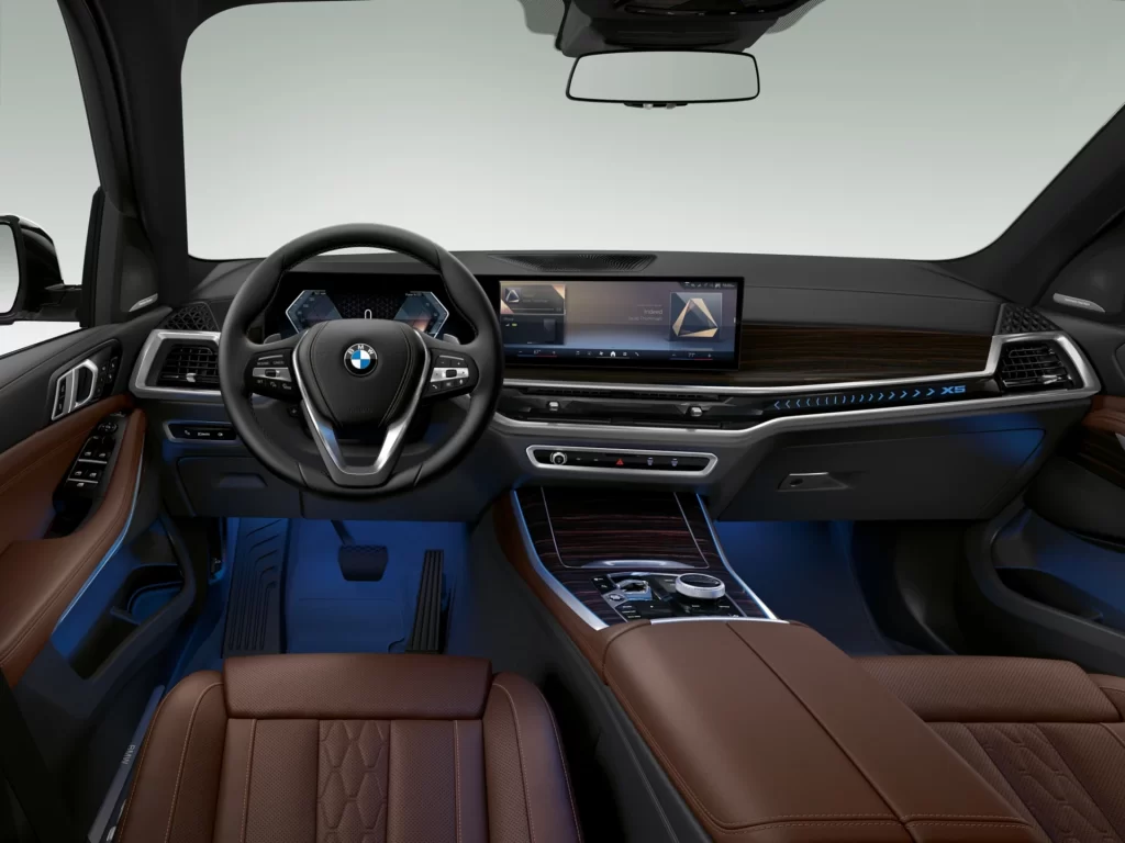 BMW X5 Brown Interior View