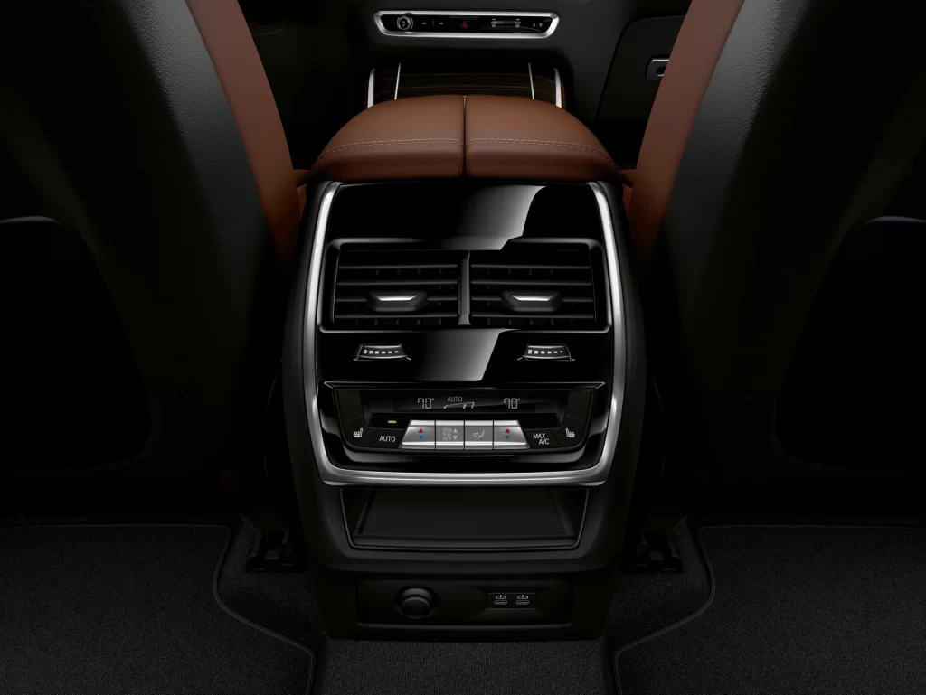 BMW X5 Brown Track Interior Detail View