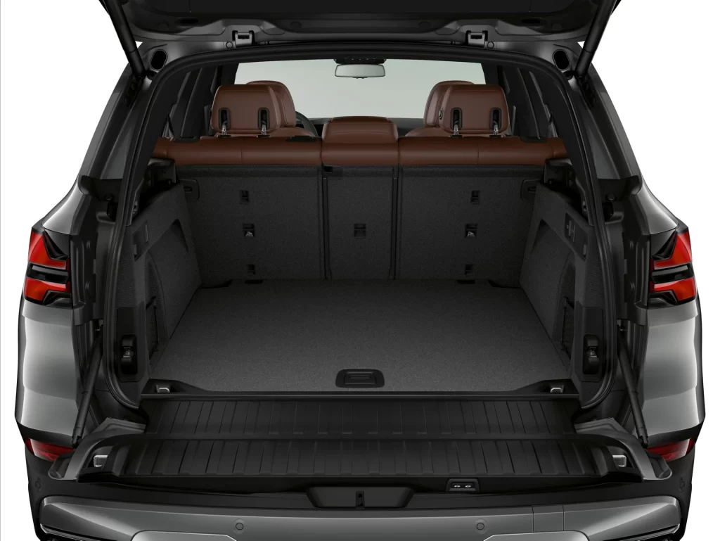 BMW X5 Grey Studio Rear Angle View