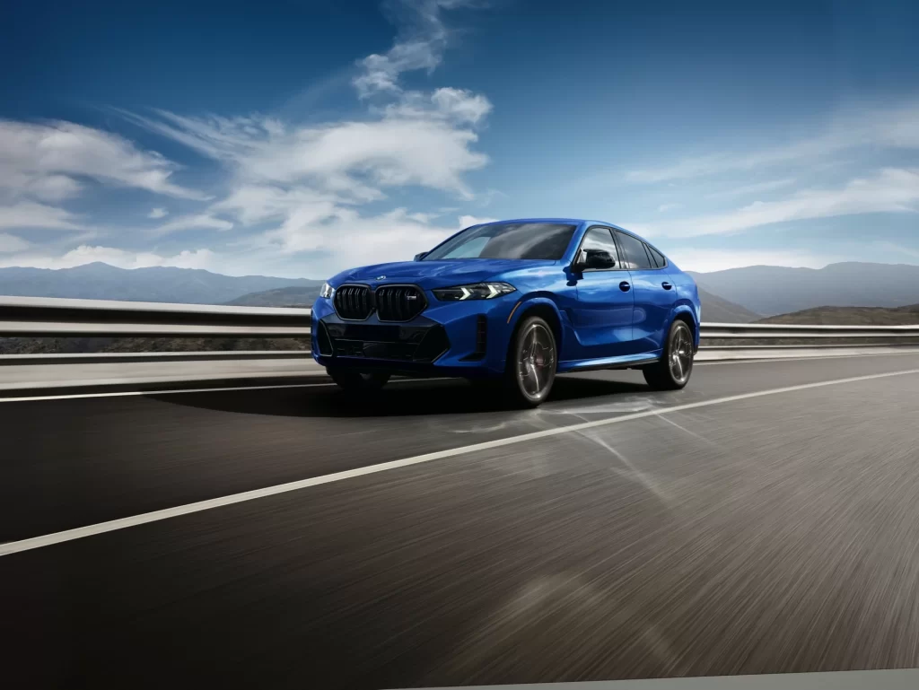 BMW X6 Blue Side View