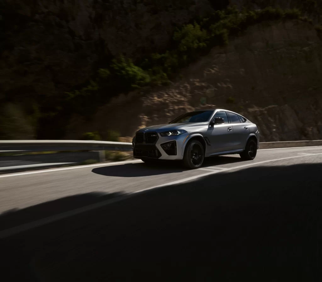 BMW X6 M Outdoor Side Angle View
