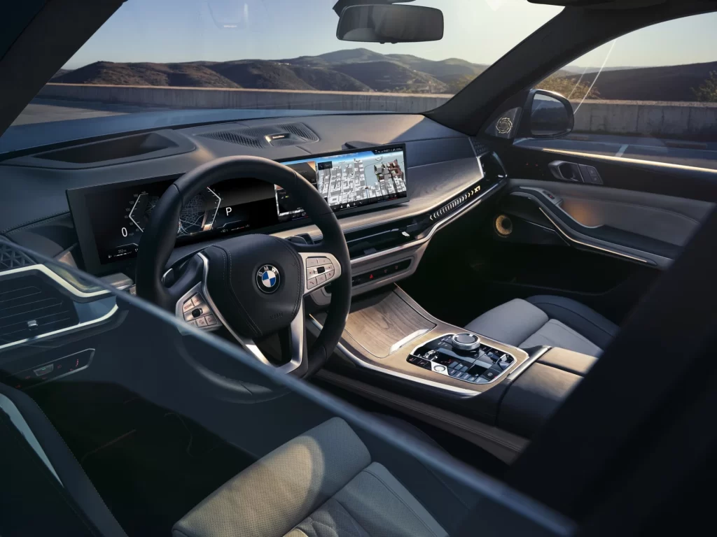 BMW X7 Black Interior View