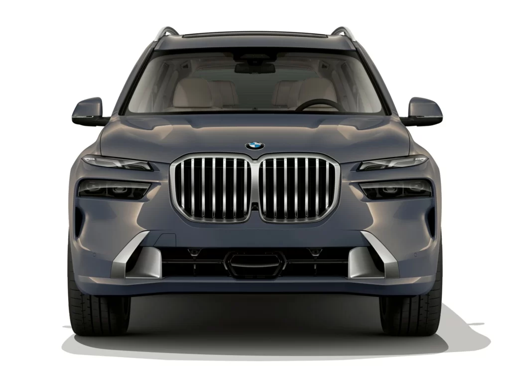 BMW X7 Blue Head On View