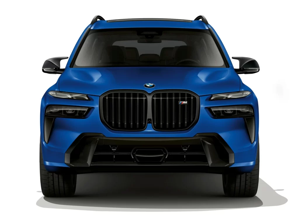BMW X7 Blue Outdoor Front Studio View