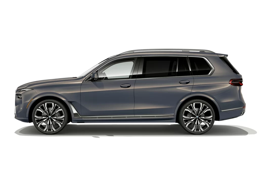 BMW X7 Grey Side Profile Shot