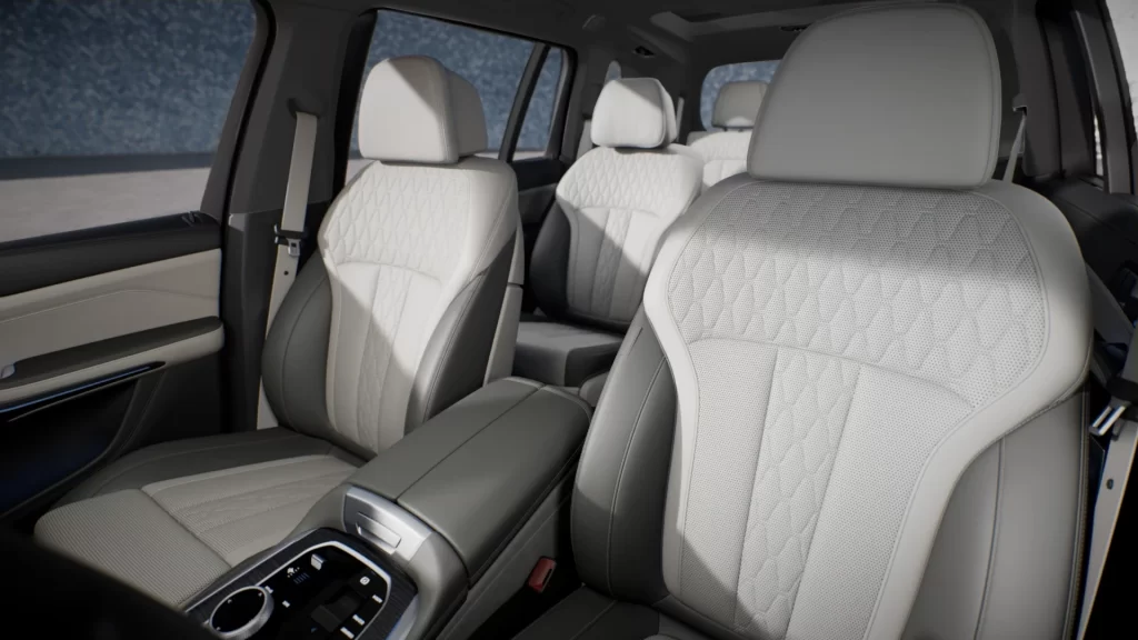 BMW X7 White Cabin View