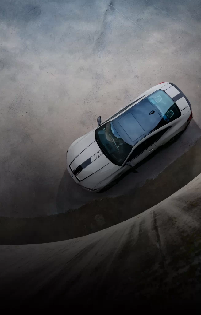 BMW Z4 White Profile View