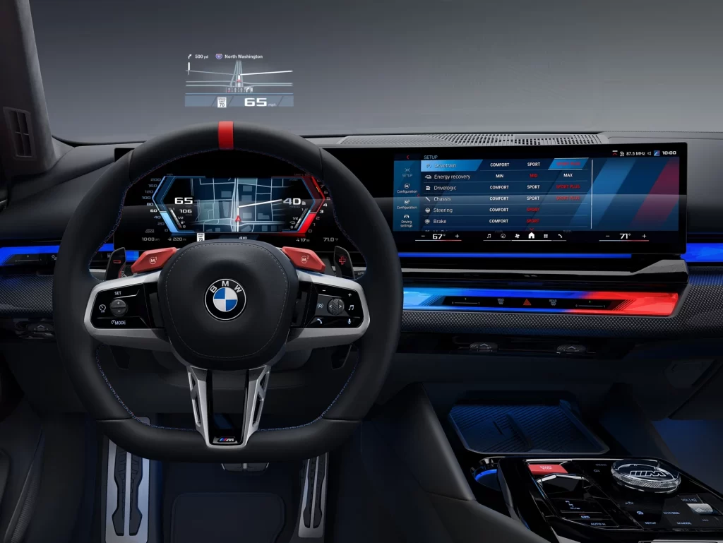 BMW i4 Black Cabin View