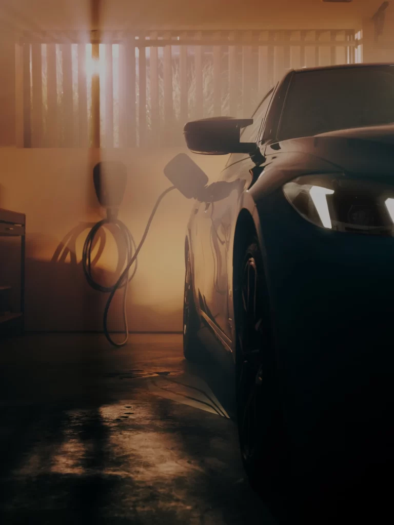 BMW i4 Black Charging View