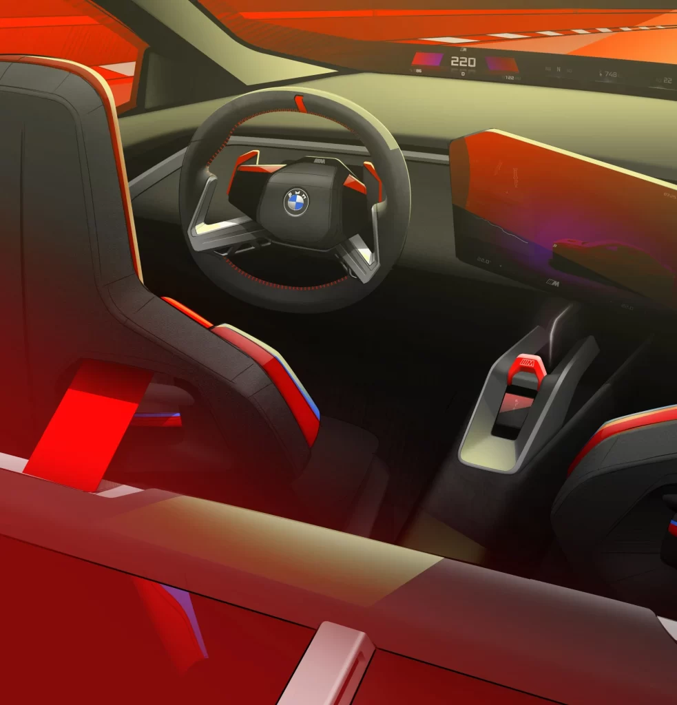 BMW i4 Black Cockpit View