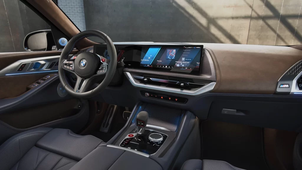 BMW i4 Brown Interior Dashboard View