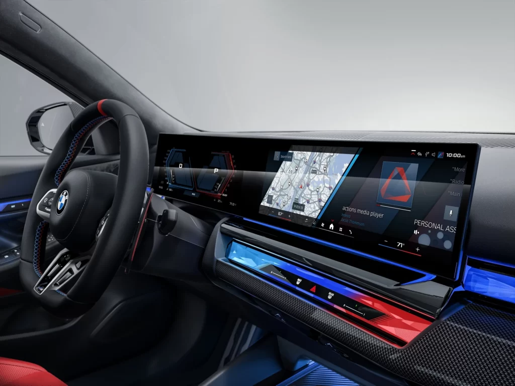 BMW i4 Car Interior Dashboard View