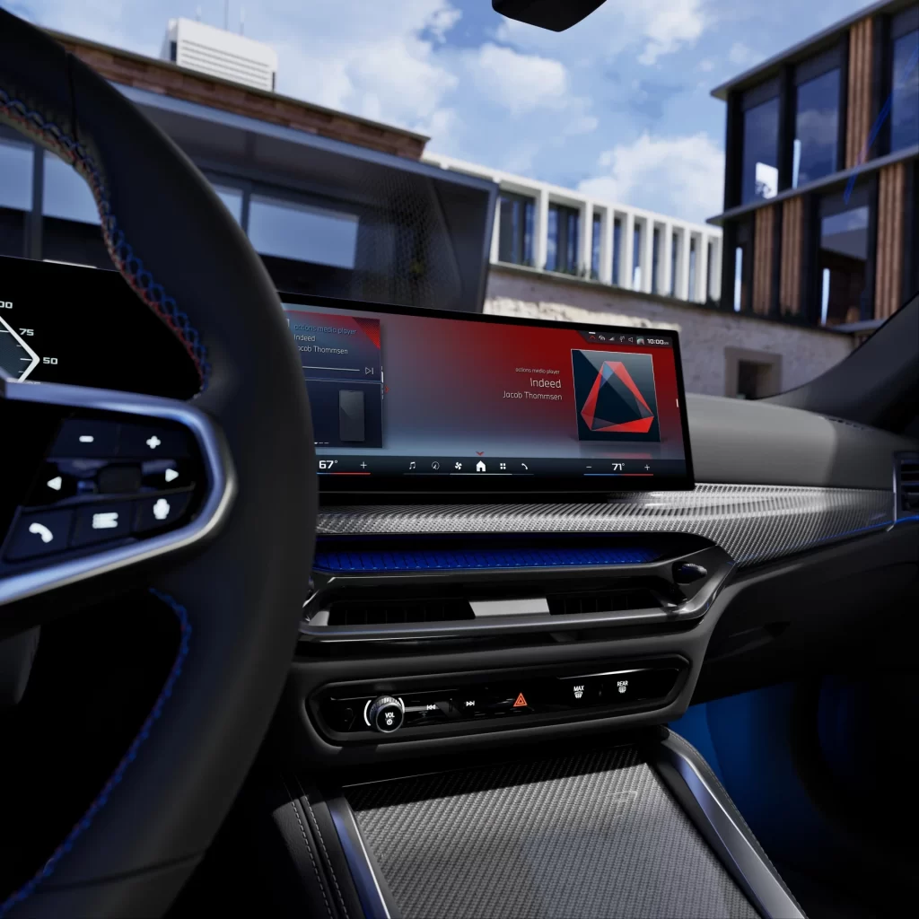 BMW i4 M60 Coastal Interior Detail View