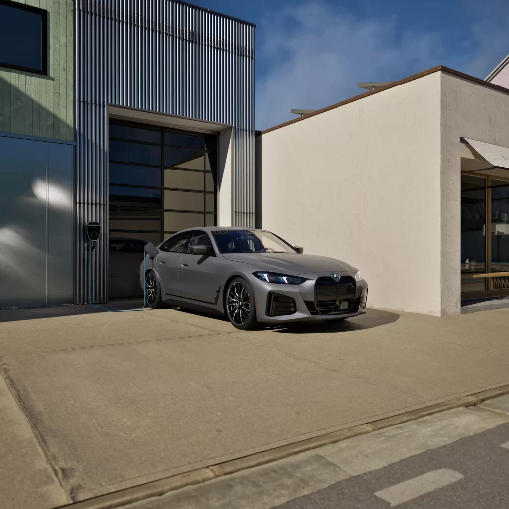 BMW i4 M60 Nature Side View Studio