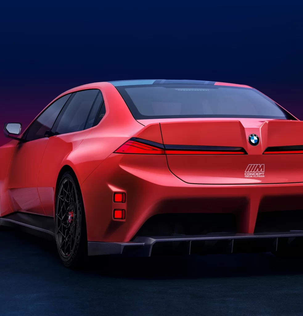 BMW i4 Red Rear View