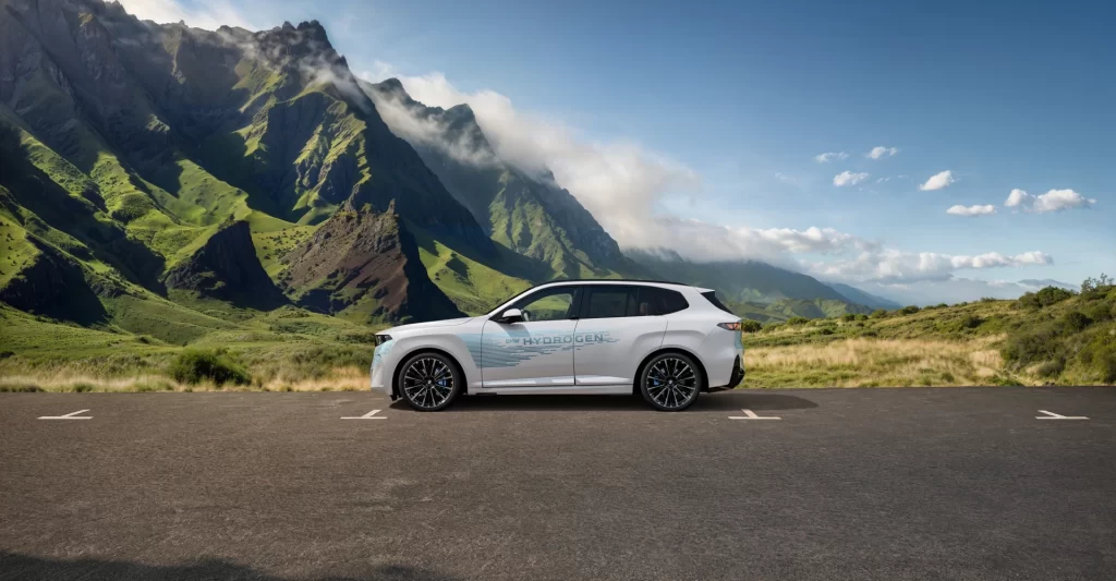 BMW i4 White Side Profile Shot
