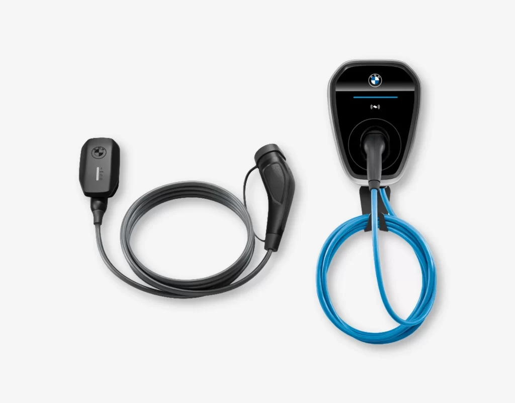 BMW i5 Car EV Charging Station View