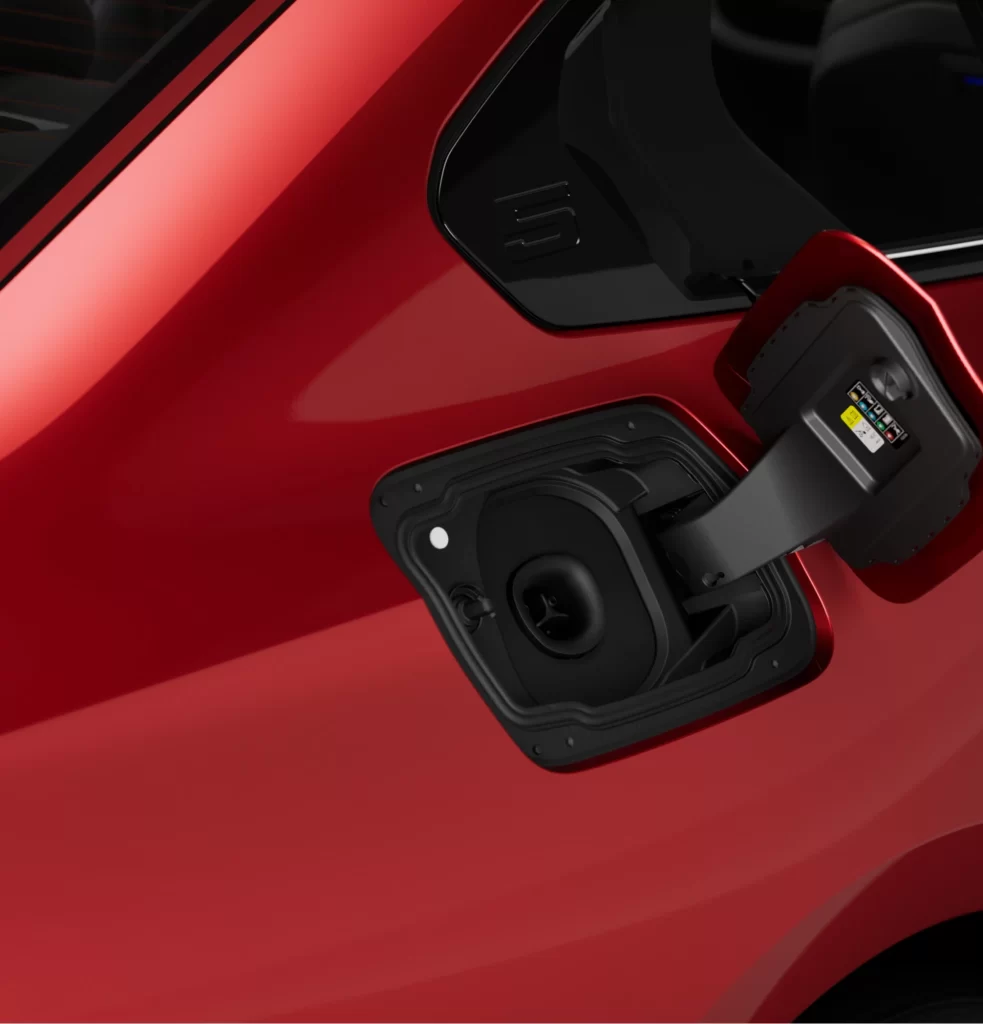 BMW i5 Red Charging View