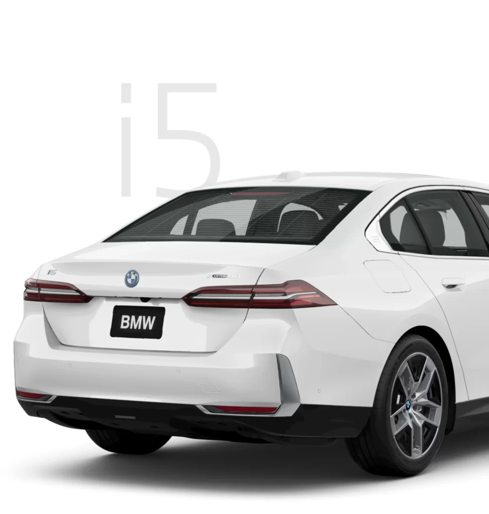 BMW i5 White Side View