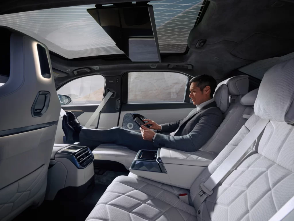 BMW i7 Car Interior Dashboard View