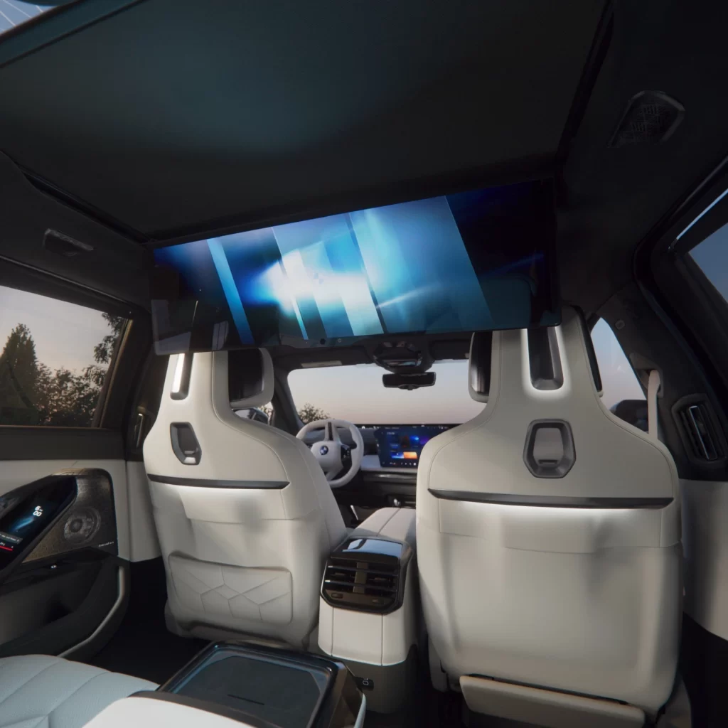 BMW i7 White Interior View