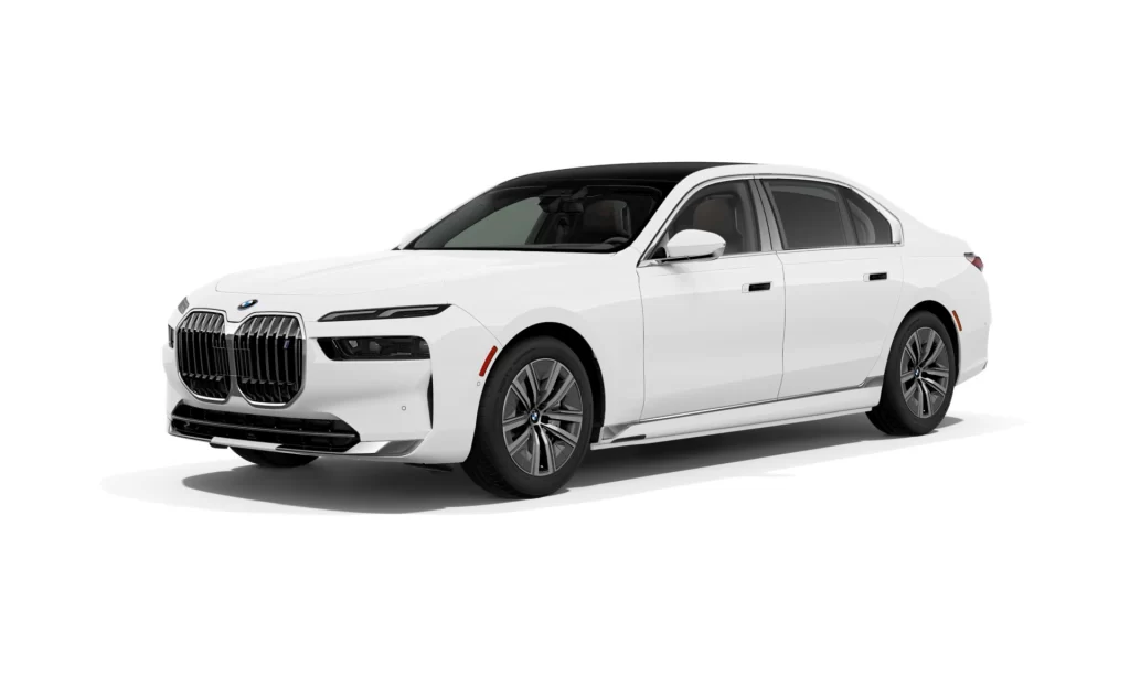 BMW i7 White Profile View