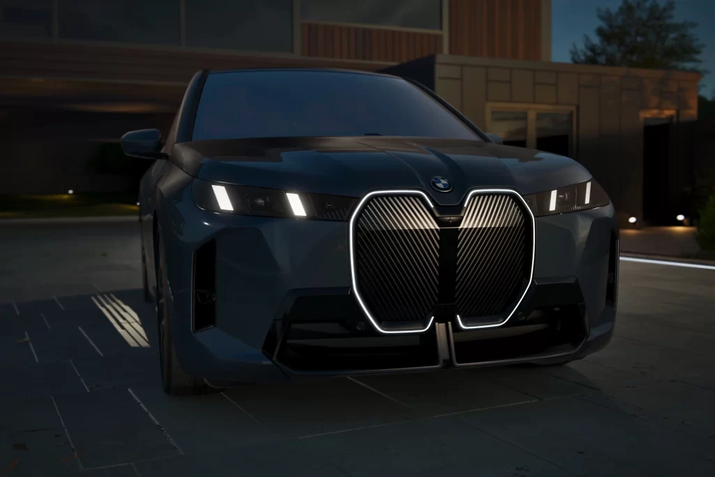 BMW iX Black Head On View