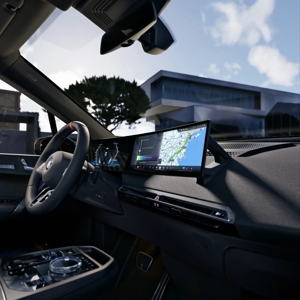 BMW iX Black Interior View