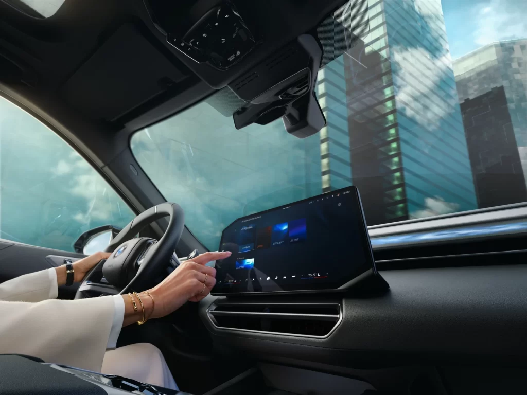 BMW iX Black Nature Interior Dashboard View