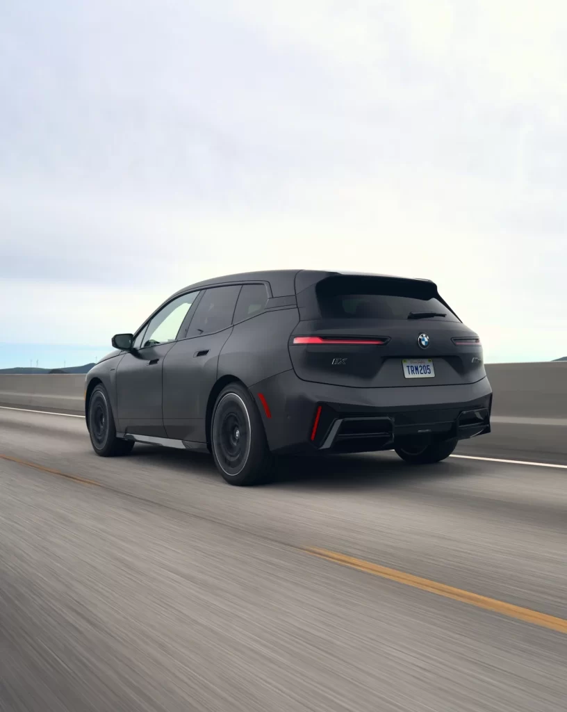 BMW iX Black Rear View