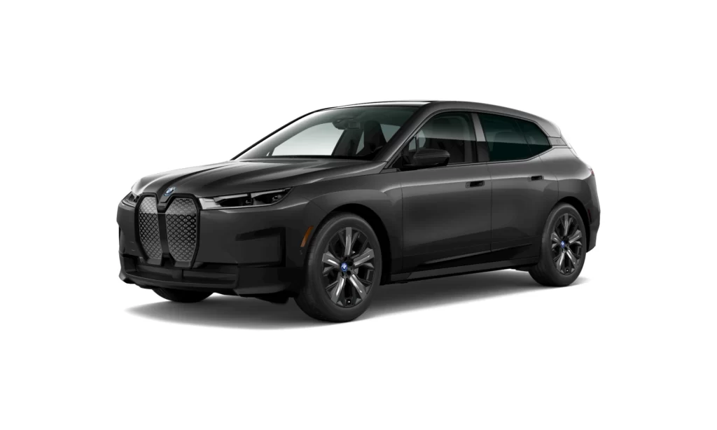 BMW iX Black Urban Side Dynamic View