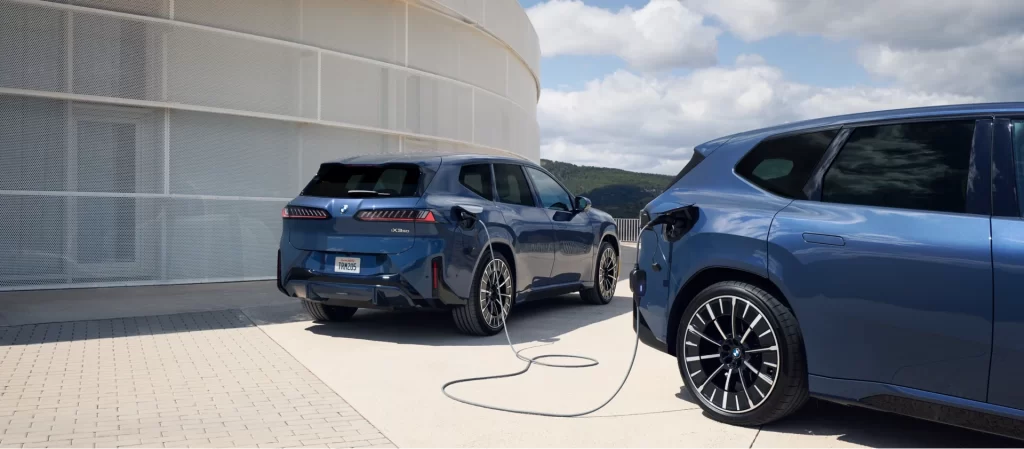 BMW iX Blue Charging View