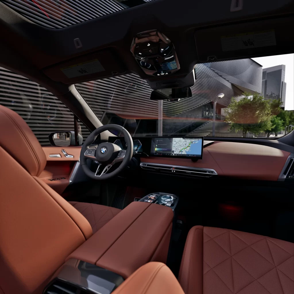 BMW iX Brown Cabin View