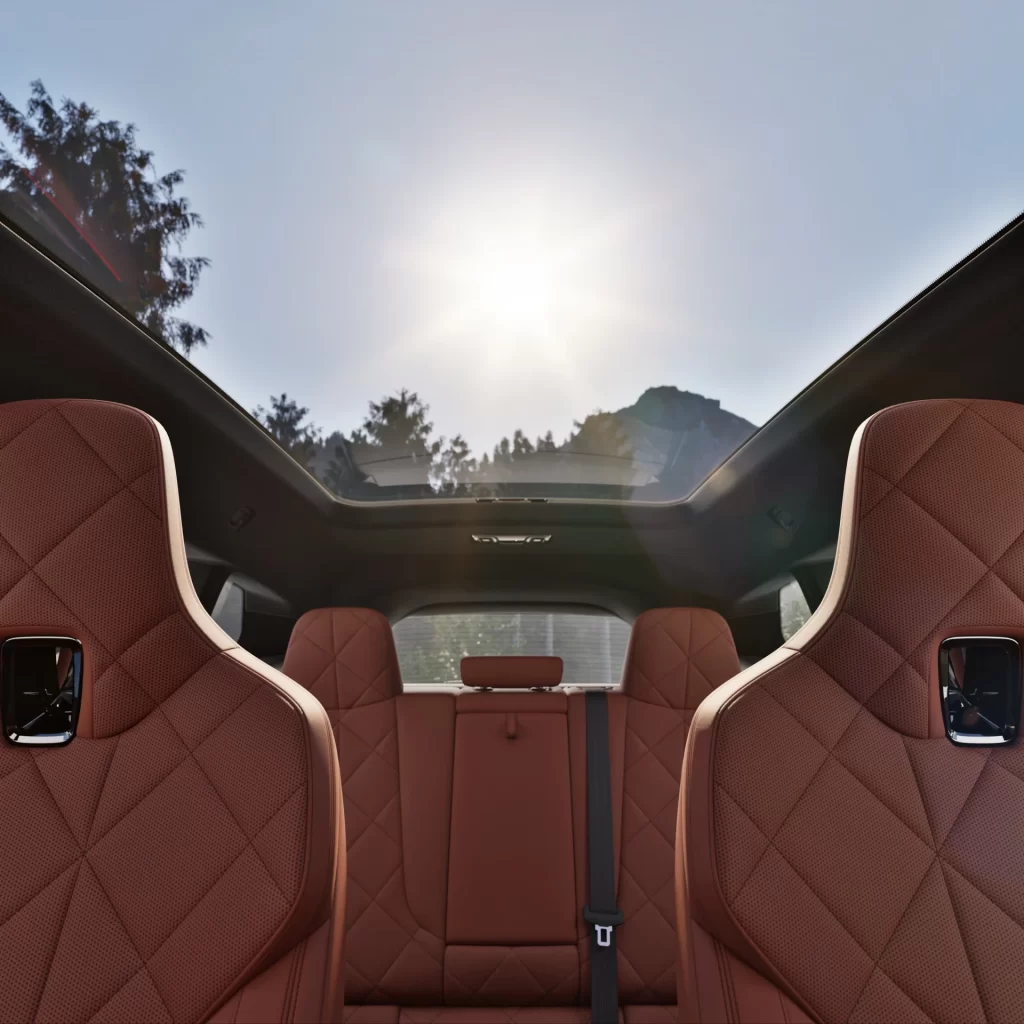 BMW iX Brown Track Interior View