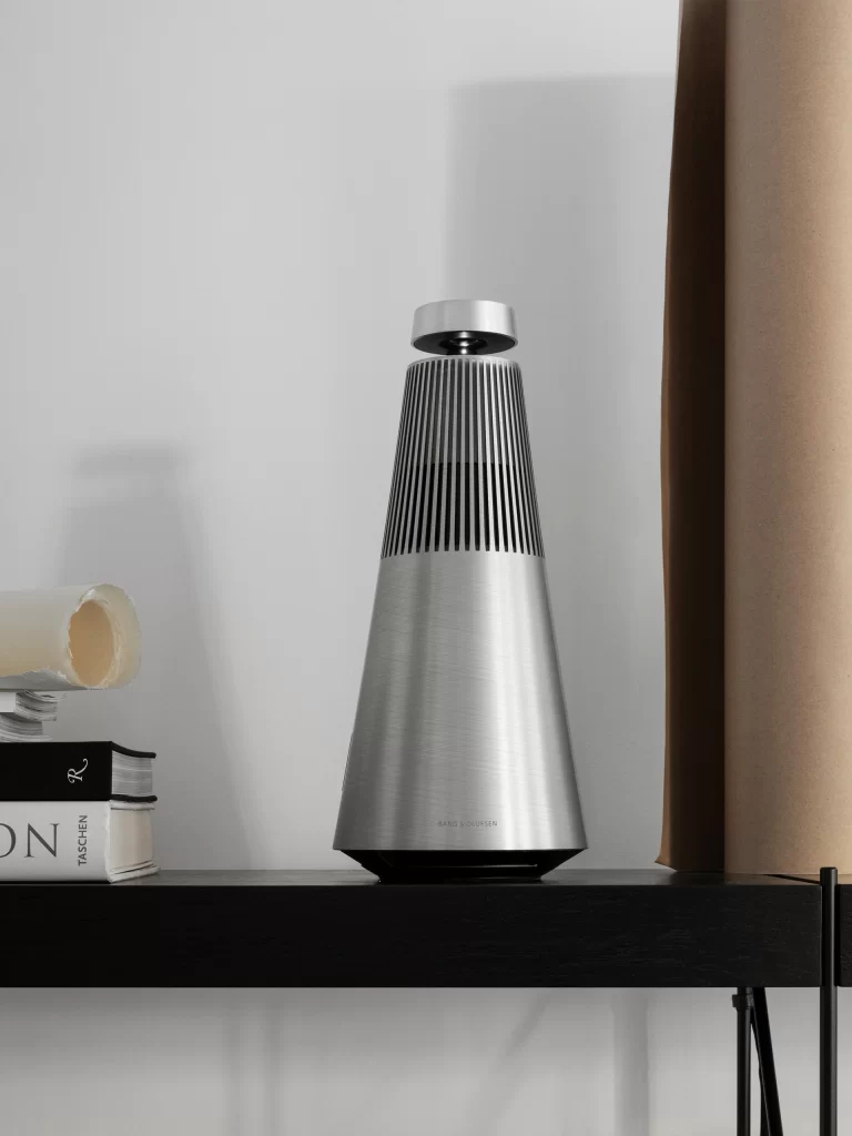 Bang & Olufsen Aluminium Diagonal View Beosound 2 Speaker
