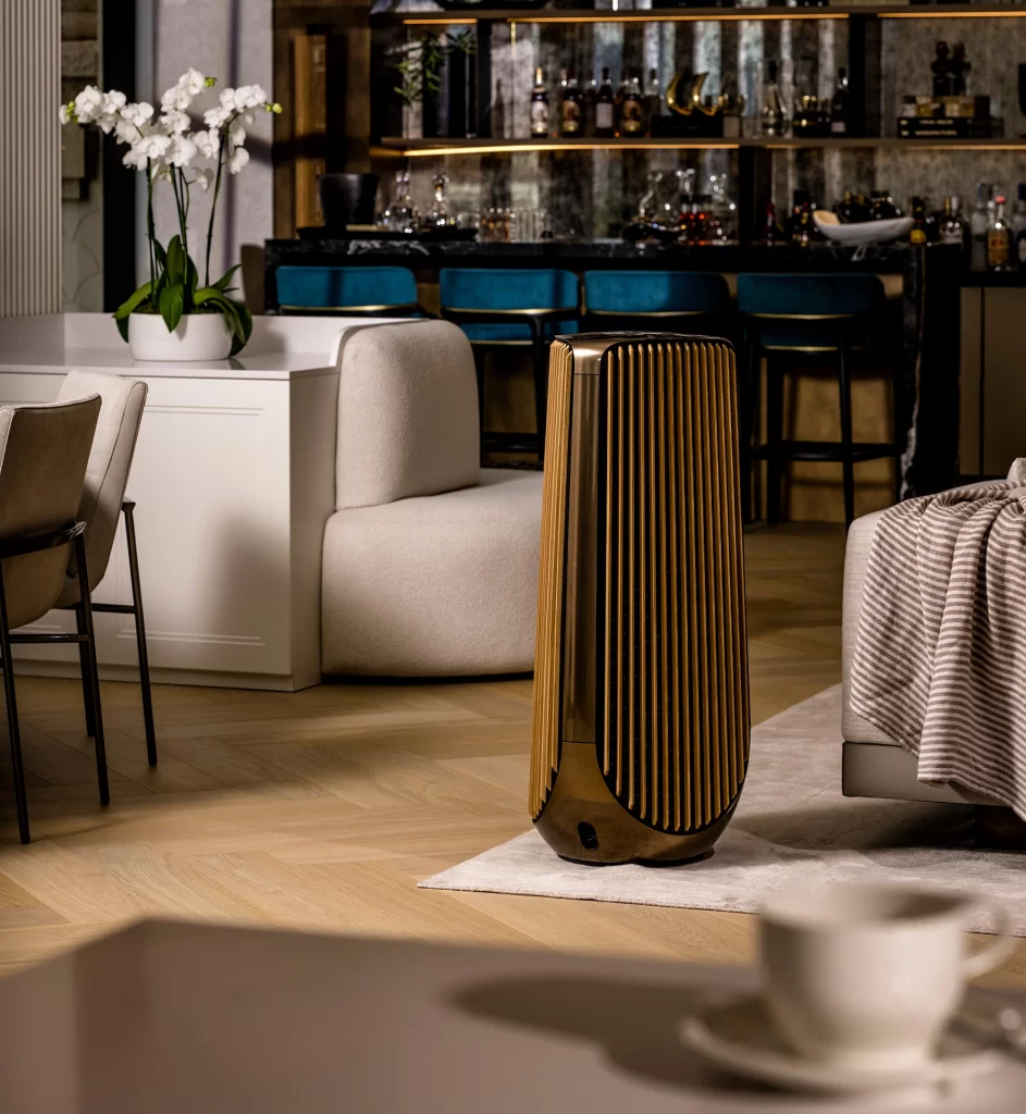 Bang & Olufsen Gold In Use View Beosound A9 Speaker