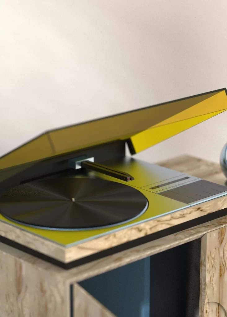 Bang & Olufsen Gold Pair View Beogram 4000c Turntable