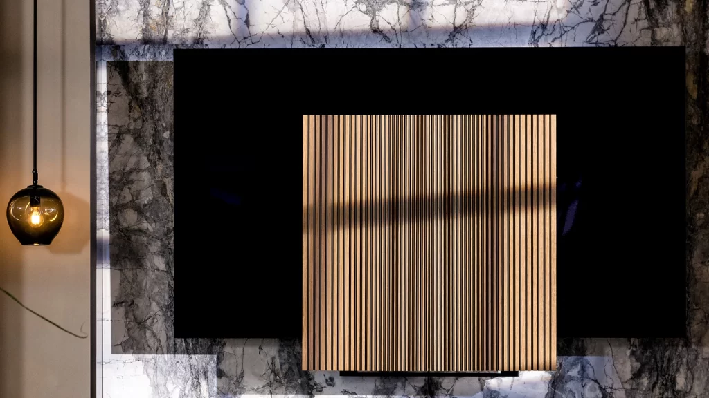 Bang & Olufsen Gold Scene Shot Beosound Stage Soundbar