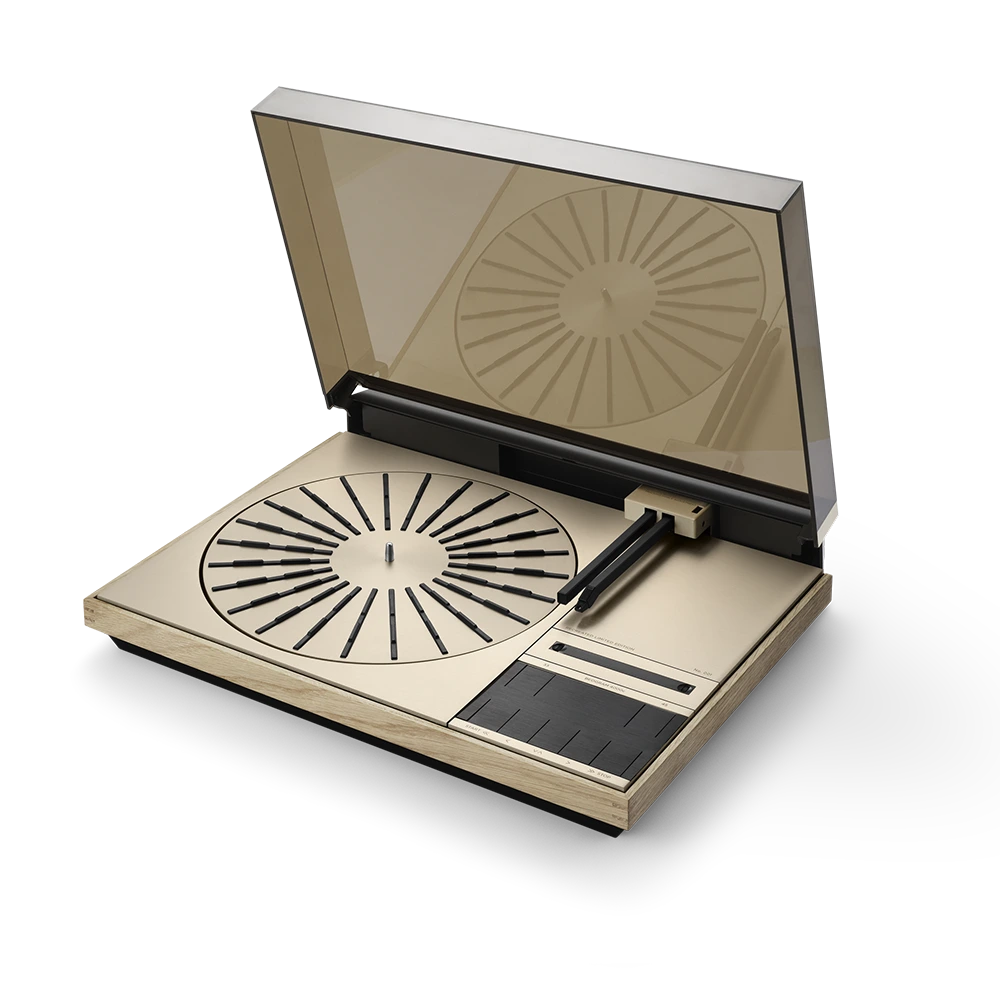 Bang & Olufsen Gold Three Quarter View Beogram 4000c Turntable