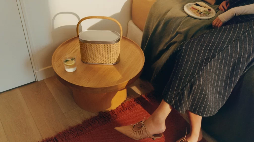 Bang & Olufsen Natural Front View Beosound A5 Speaker