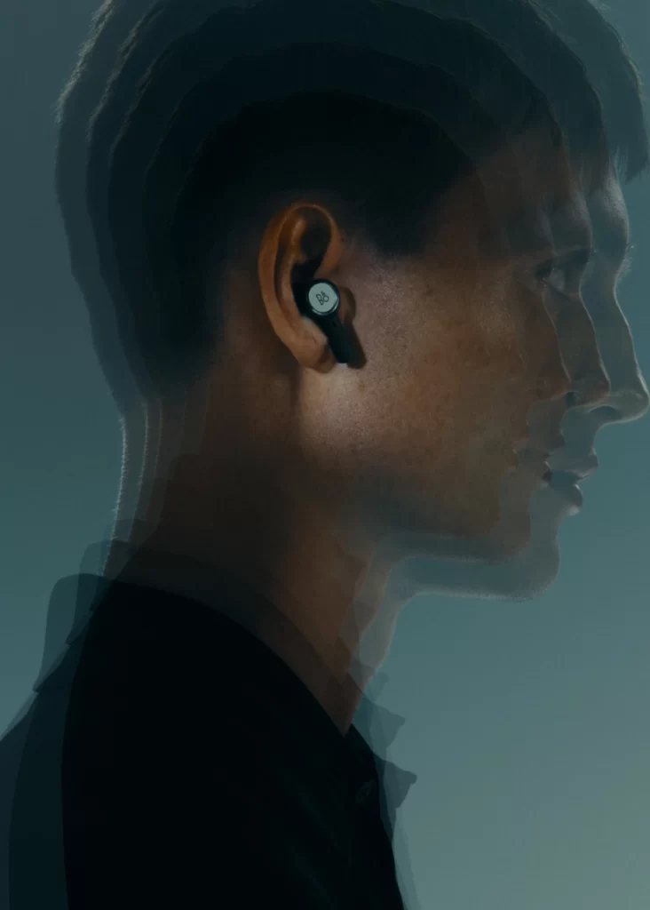 Bang & Olufsen Pair Side View Beoplay Eleven Earbuds
