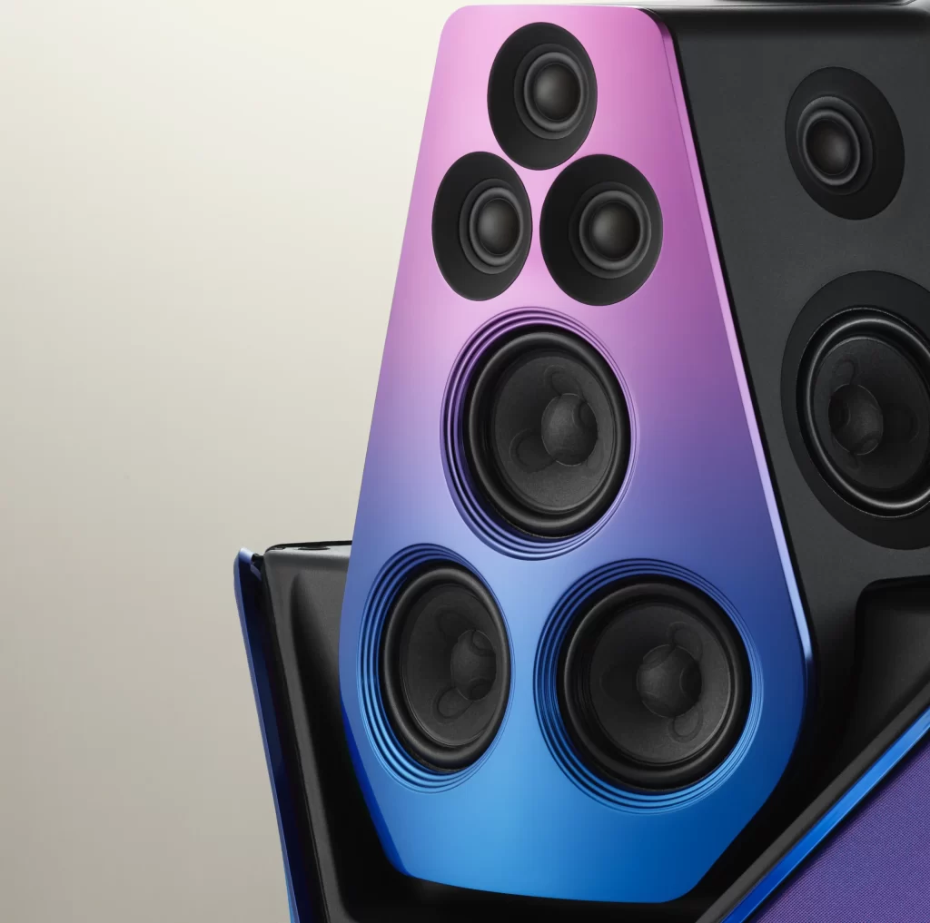 Bang & Olufsen Purple Angular View Beolab 90 Speaker