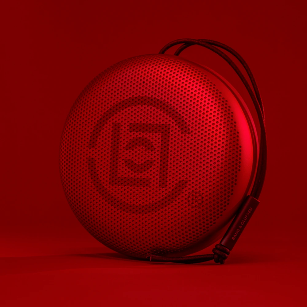 Bang & Olufsen Red Angular View Beosound A1 Soundbar