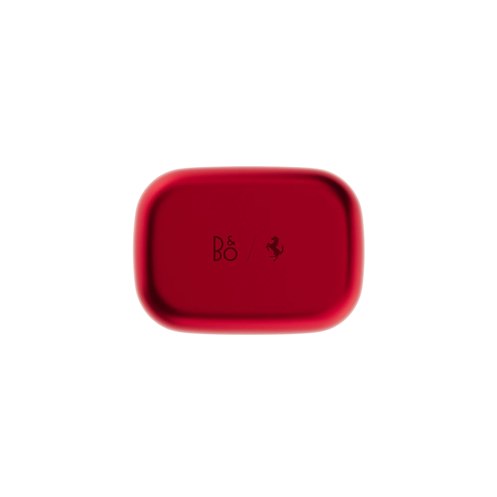 Bang & Olufsen Red Macro Detail View Beoplay EX Earbuds