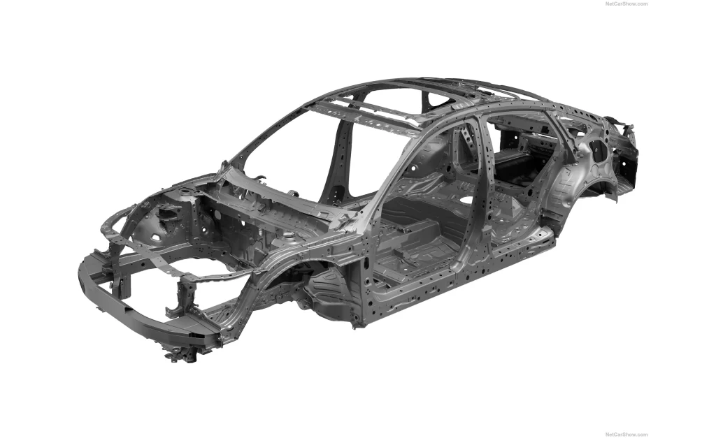 Bare Sedan Frame Industrial Chassis Display