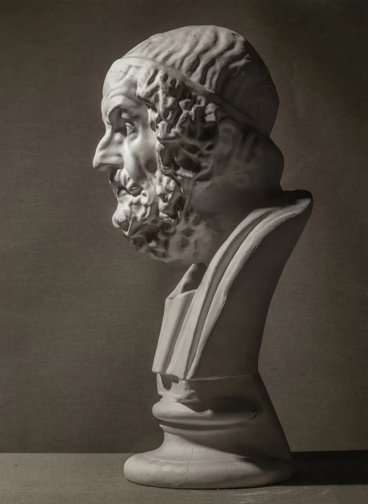 Homer Plaster Bust Profile View