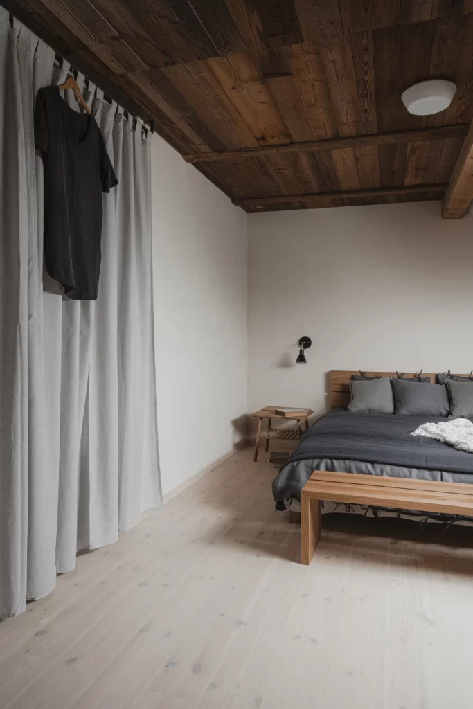 Bedroom Warm Brown Wood Interior