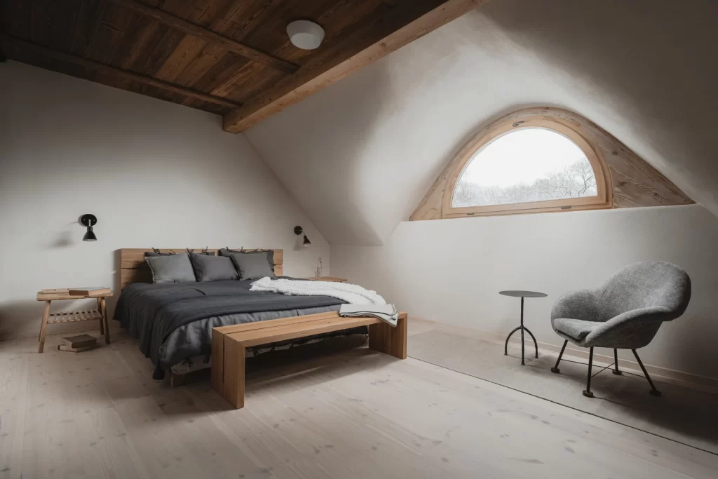 Bedroom White Wood Panel Interior